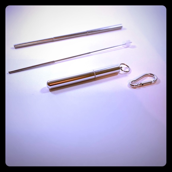 New portable metal straw set - Picture 1 of 5